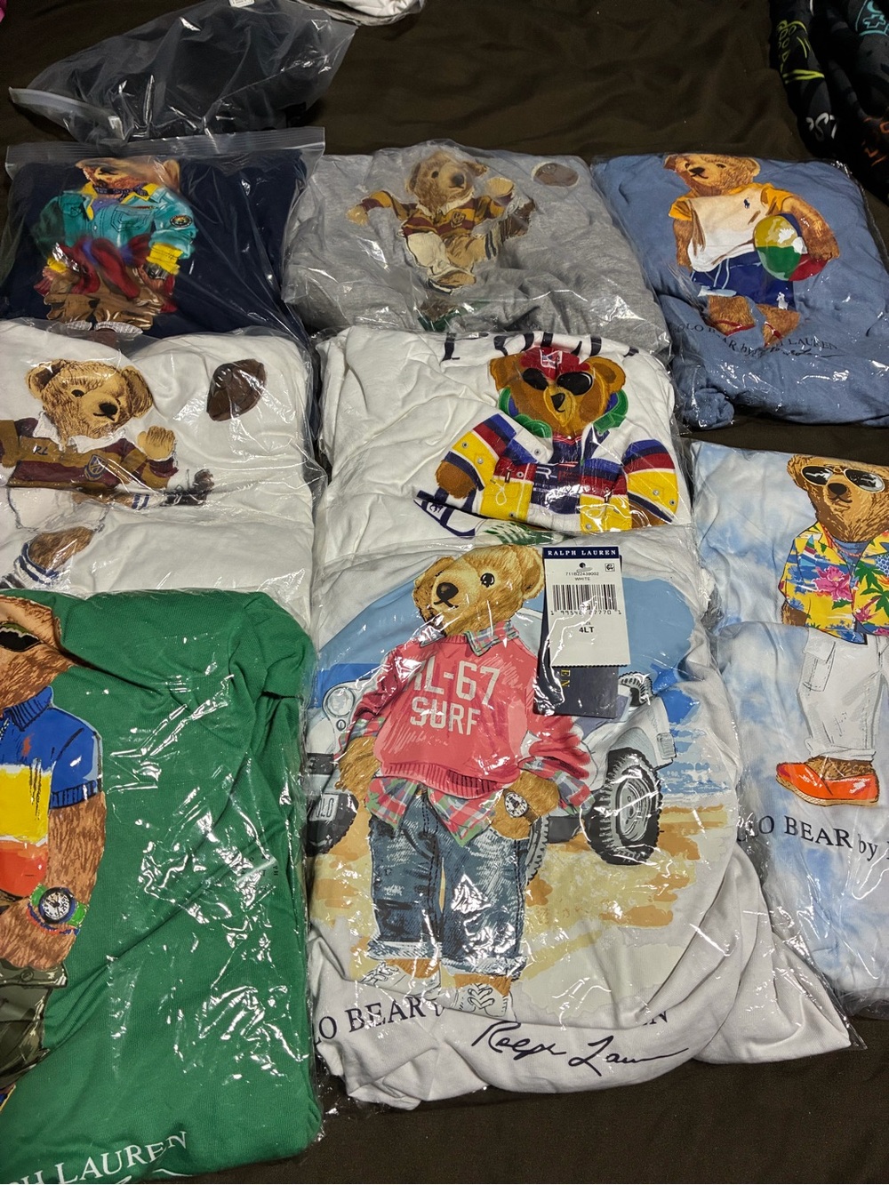 8 polo bear t shirts B&T